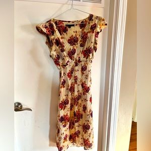 Betsey Johnson Cream Floral Dress